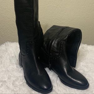 Sam Edelman black leather knee high boots